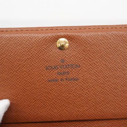 Louis Vuitton Monogram Porte Monnaie-Vieux-Tresor Wallet M61730 Brown