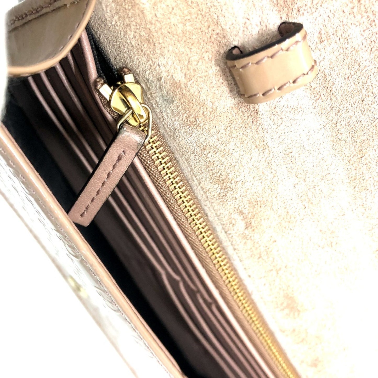 Gucci 354086 Gg Micro Gucci Bag Shoulder Bag Beige Goldhardware