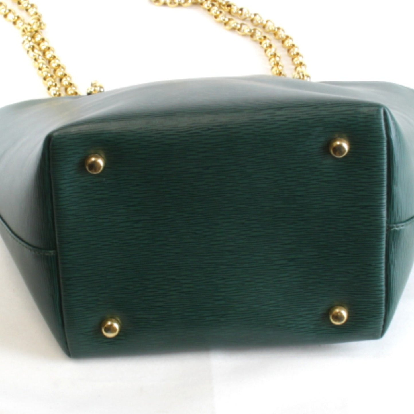 Chlo Chloe Chain Shoulder Bag Leather Green