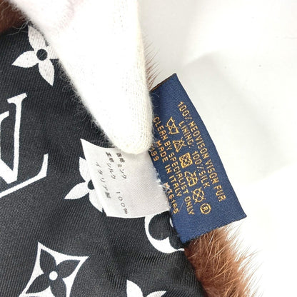 Louis Vuitton M76165 Monogram Echarpe Louis In The Winter Shawl/Stole/Tippet Scarf Mink Silk For