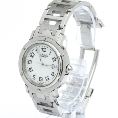 Hermes Clipper Mop Dial Steel Quartz