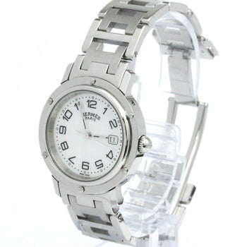 Hermes Clipper Mop Dial Steel Quartz