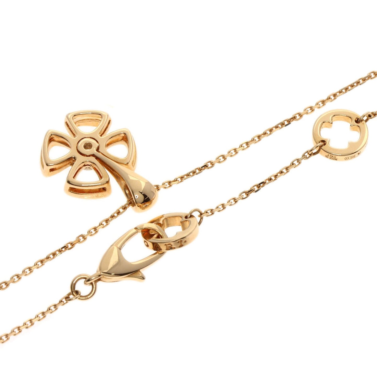 Bvlgari Fiorever Diamond Necklace In 18K Pink Gold