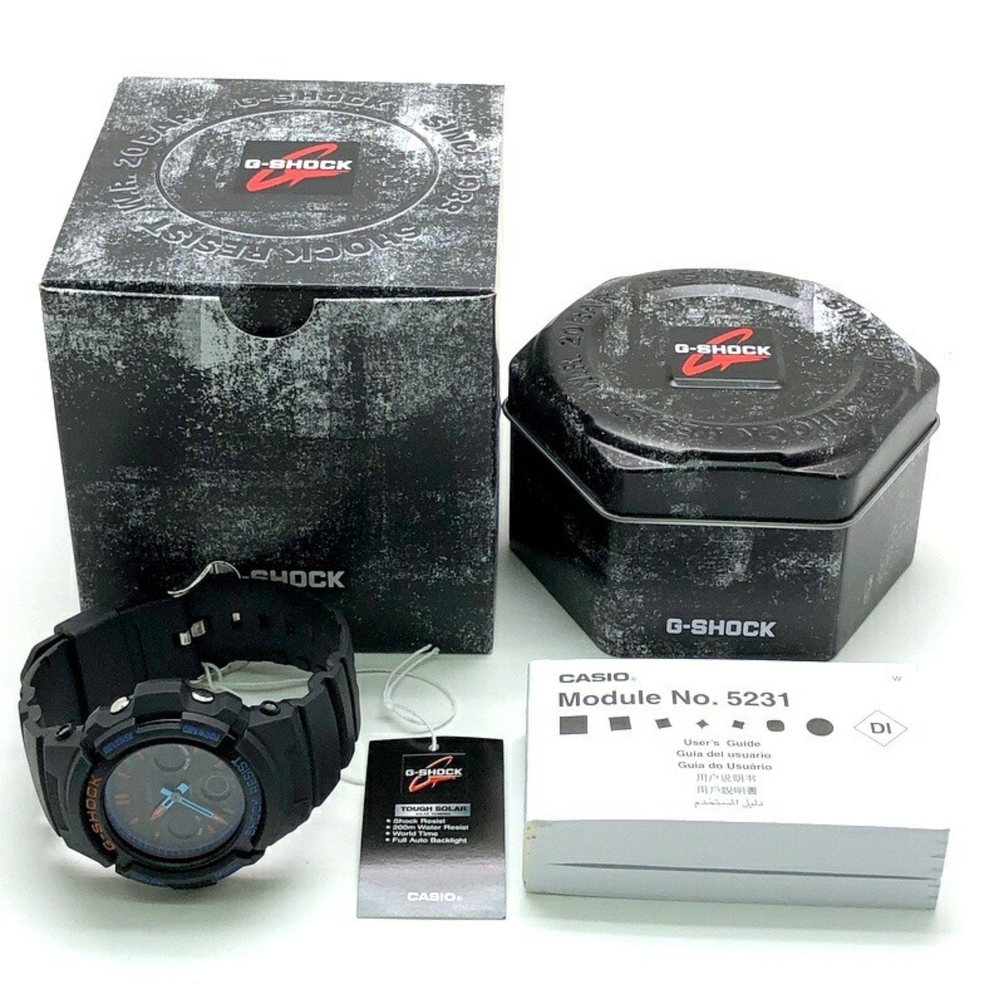 G-Shock Casio Awr-M100Sct-1A City Camouflage Series Tough Solar Analog-Digital Watch