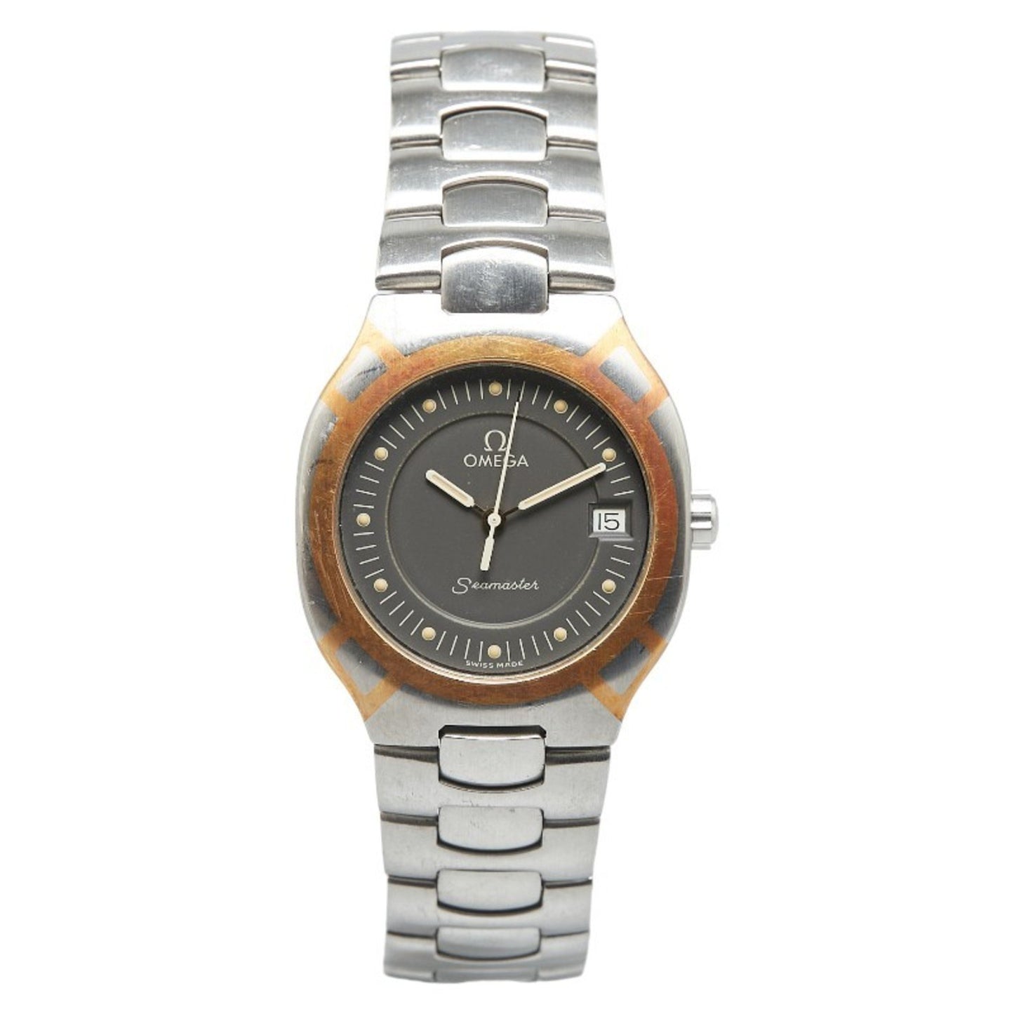 Omega Seamaster Polaris Watch Quartz Grey Dial