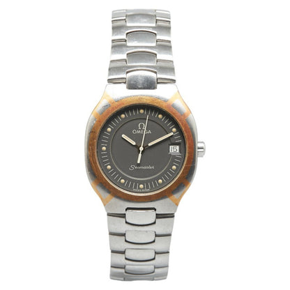 Omega Seamaster Polaris Watch Quartz Grey Dial
