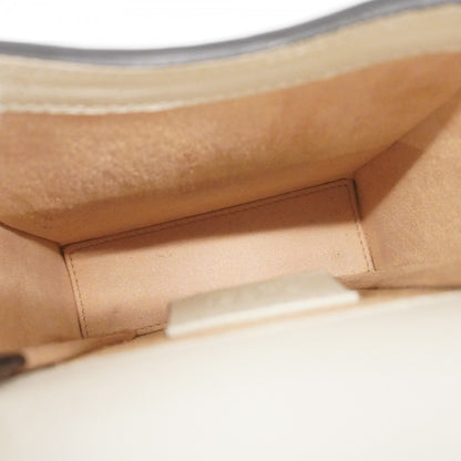 Gucci Gg Supreme Horsebit Shoulder Bag 625615 Leather Brown White