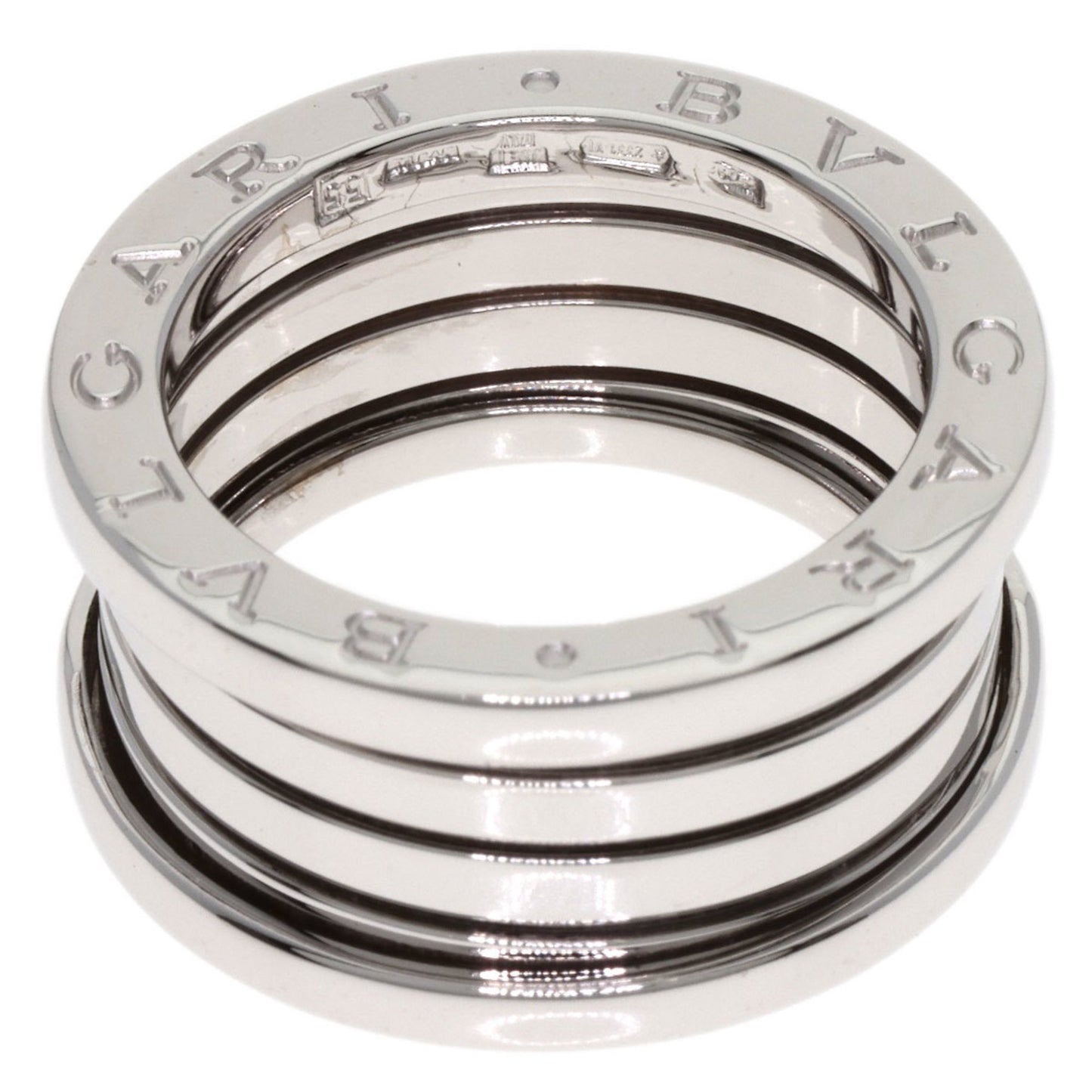 Bvlgari B-Zero1 4-Band #55 Ring In 18K White Gold