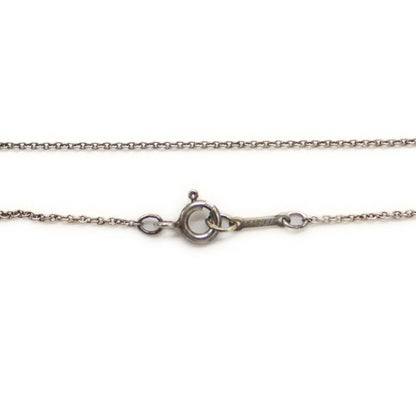 Tiffany & Co. Tiffany Elsa Peretti Bean Pendant Necklace Silver 925 Azuki Chain