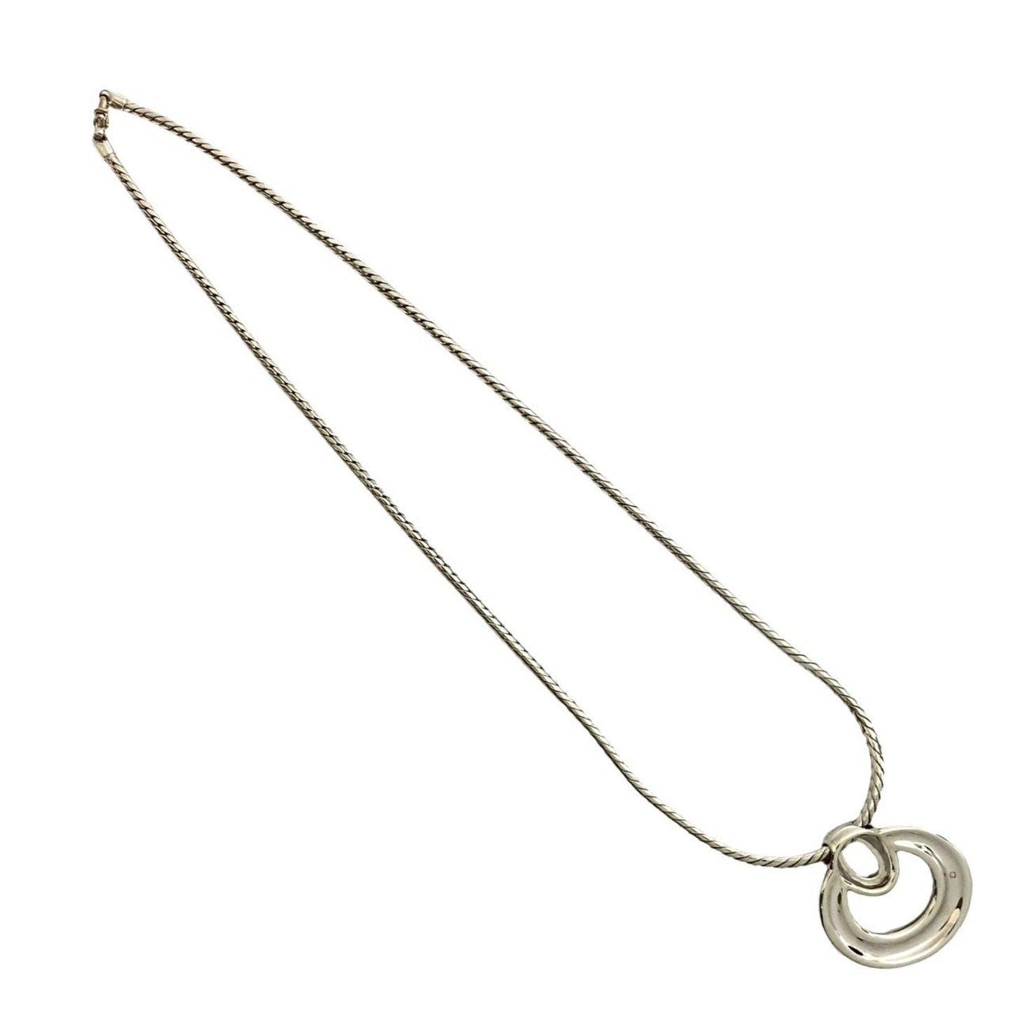 Hermes Silver 925 Topaz Necklace Pendant 823-7