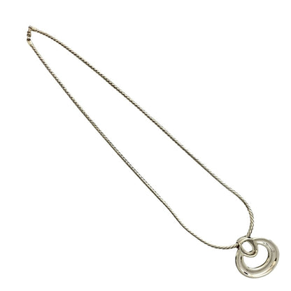 Hermes Silver 925 Topaz Necklace Pendant 823-7