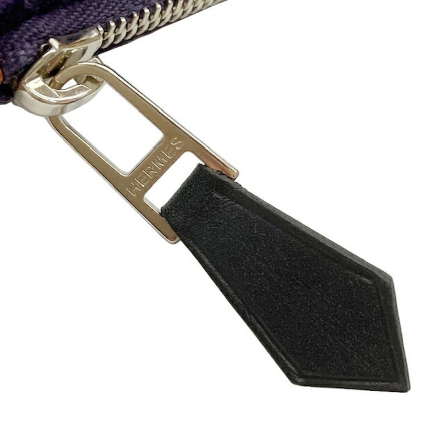 Hermes Silkin Flat Pouch Bag In Purple