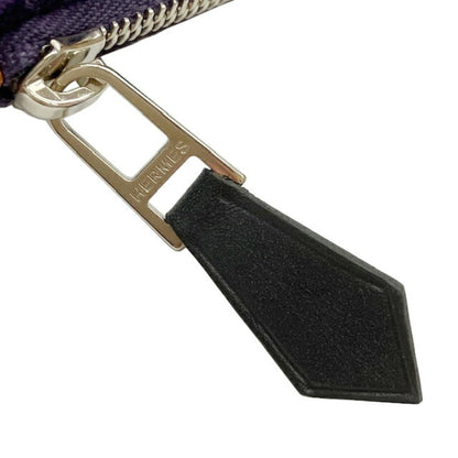 Hermes Silkin Flat Pouch Bag In Purple