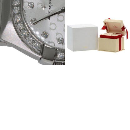 Omega 123.15.27.60.52.001 Constellation Brushed Diamond Watch Stainless Steel Ss