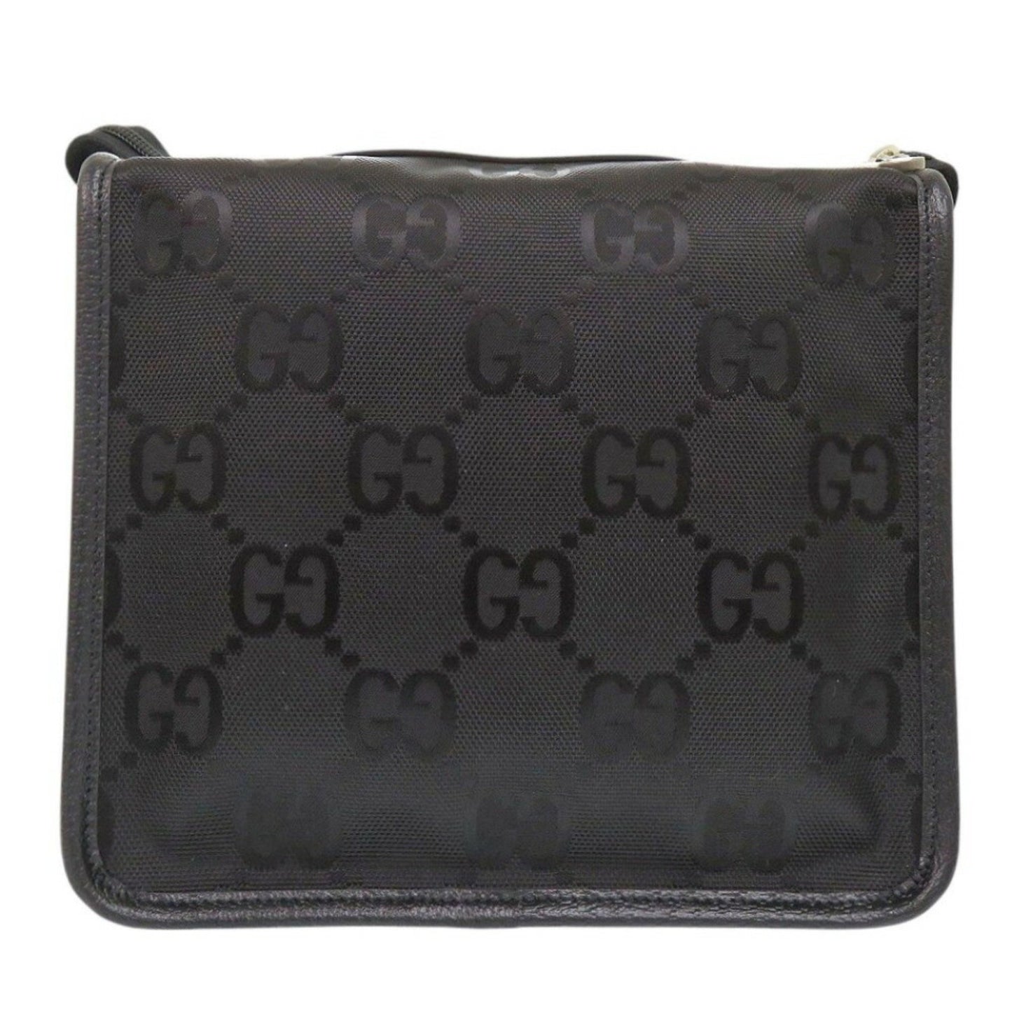 Gucci Off The Grid Small Backing 674801 Nylon Canvas/Leather Black Travel Pouch 1685Gucci