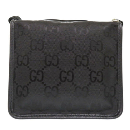 Gucci Off The Grid Small Backing 674801 Nylon Canvas/Leather Black Travel Pouch 1685Gucci