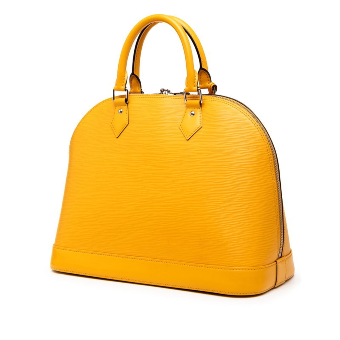 Louis Vuitton Epi Alma Pm Handbag M40619 Citron Yellow Leather