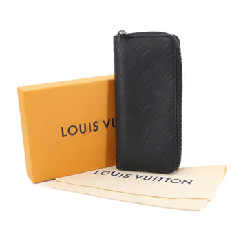 Louis Vuitton Monogram Shadow Zippy Wallet Vertical Long In Black Leather (M62902) Rfid
