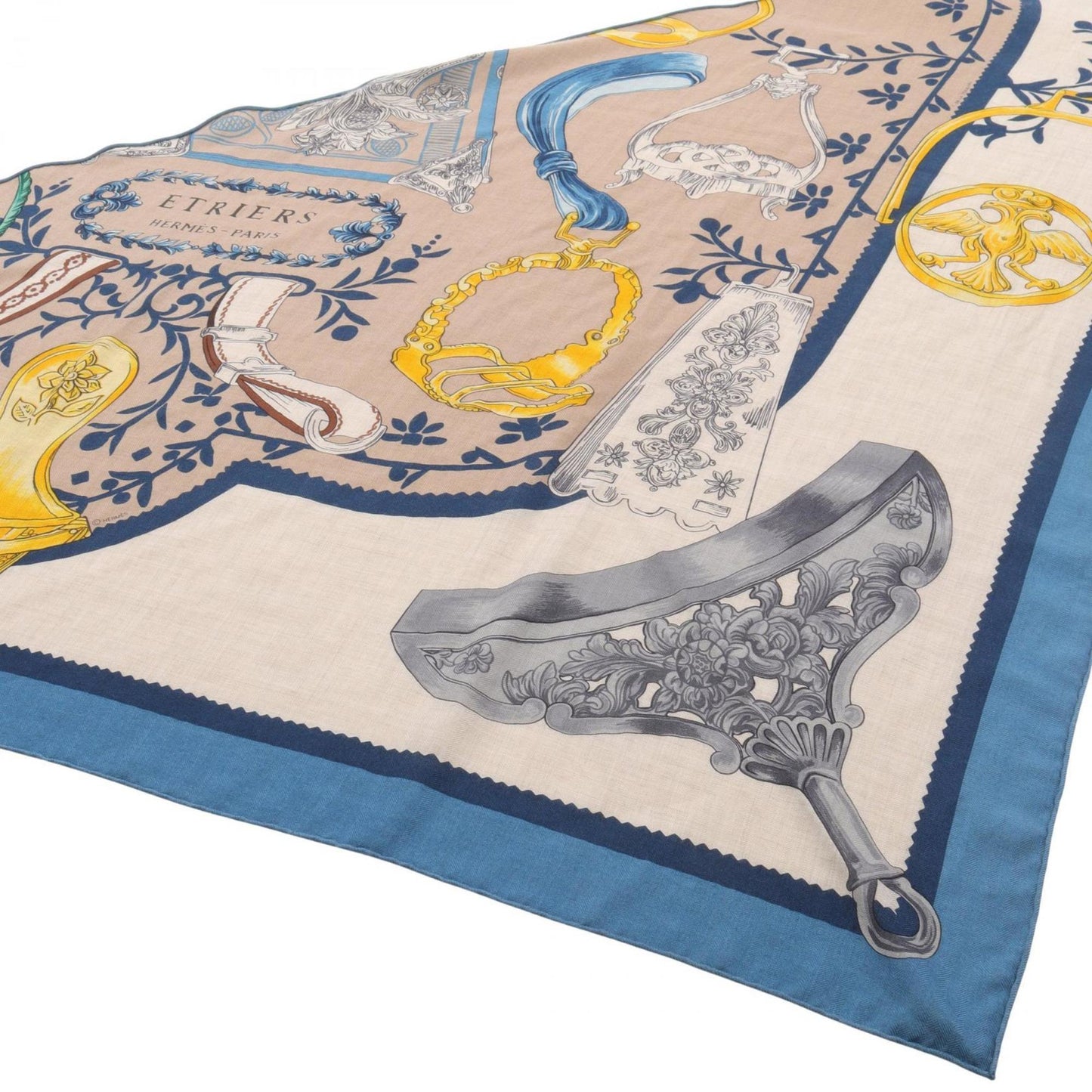 Hermes Herms Triangle Geant Etriers Scarf