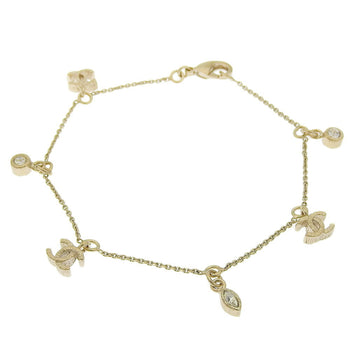 Chanel Coco Mark Bracelet 10P Rhinestone