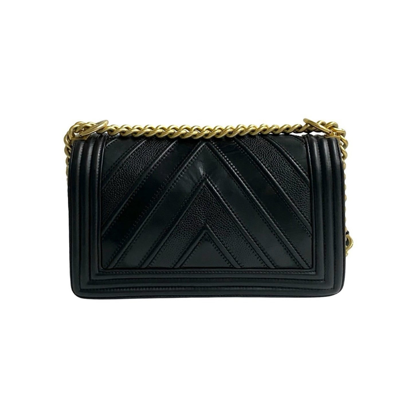 Chanel Boy Chanel Leather Mini Shoulder Bag/Handbag In Black