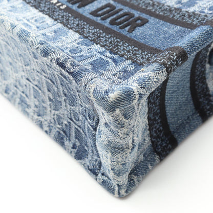 Christian Dior Dior Bo Tote Book Tote Mini Handbag Denim