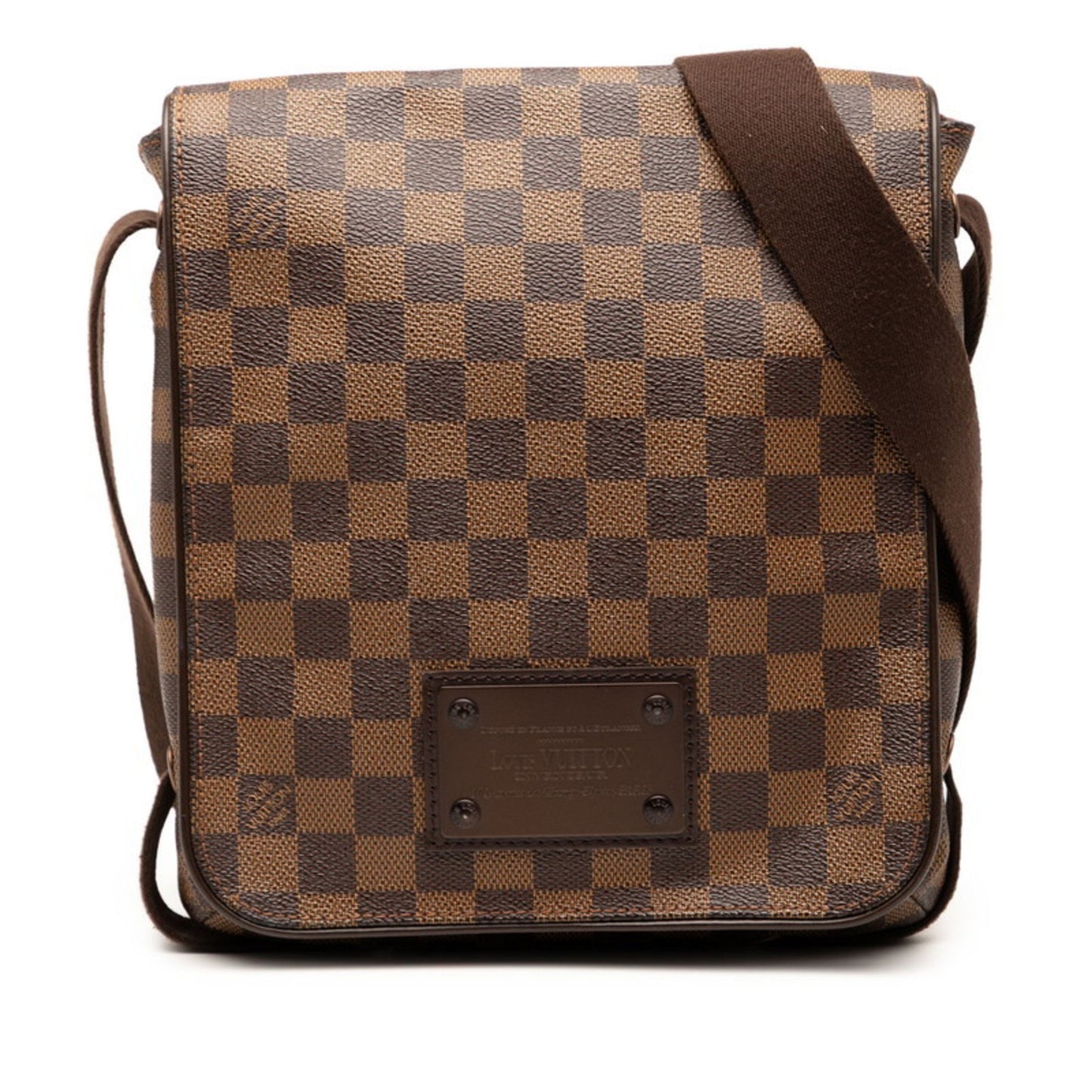 Louis Vuitton Damier Brooklyn Pm Crossbody Shoulder Bag N51210 Brown Leather