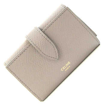 Celine Essential 6-Key Case 10J353Bru Greige Leather