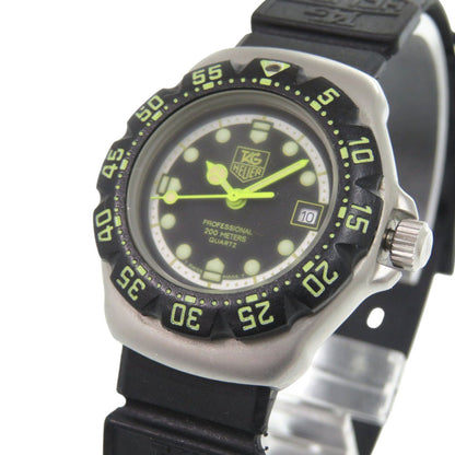 Tag Heuer Formula 1 376.508 Stainless Steel Rubber Black Dial Quartz Watch 1046 Heuer