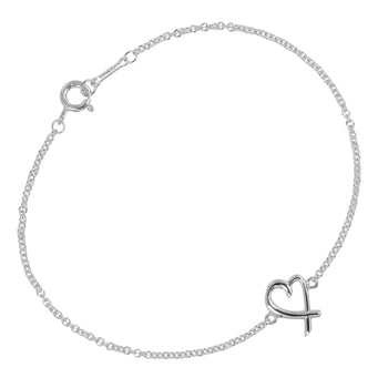 Tiffany & Co. Paloma Picasso Loving Heart Bracelet In 925 Sterling Silver