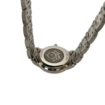 Hermes Clipper Diamond Bezel Quartz Stainless Steel Watch For Women