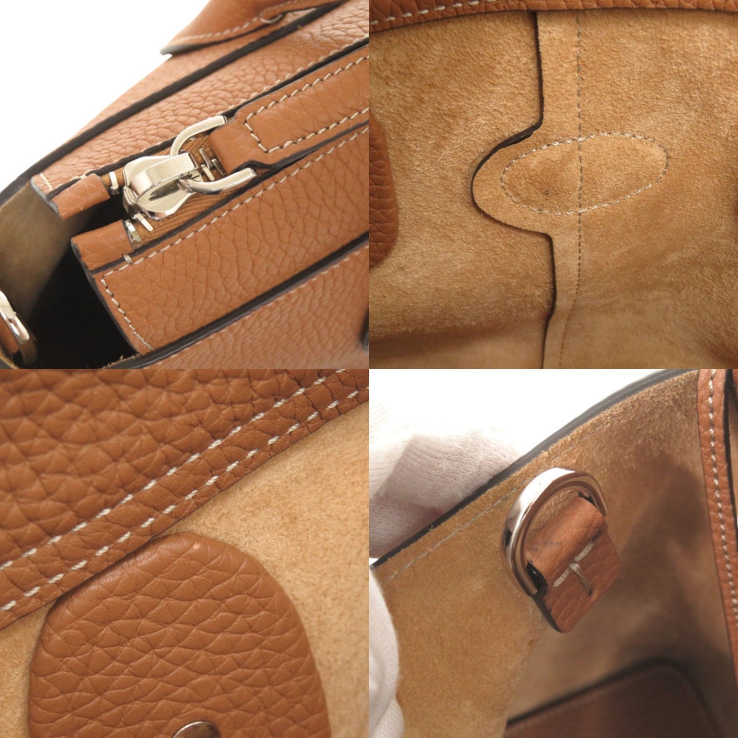 Like New Tod'S Di Small Leather Brown 2-Way Handbag/Shoulder Bag 0536 Tod'S