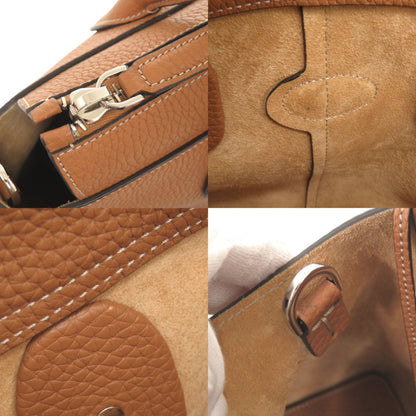 Like New Tod'S Di Small Leather Brown 2-Way Handbag/Shoulder Bag 0536 Tod'S