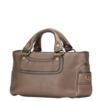 Celine Boogie Bag Handbag Brown Leather