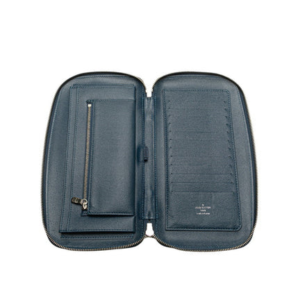 Louis Vuitton Taiga Organizer Atoll Long Wallet M30653 Ocean Navy Leather