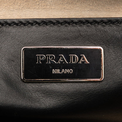 Prada Triangle Logo Plate Handbag/Shoulder Bag