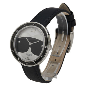 Fendi My Way 3-Piece Diamond Quartz Watch With Silver Dial