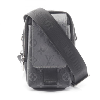 Louis Vuitton Monogram Eclipse Reverse Double Phone Pouch Shoulder Bag In Coated Canvas And Leather