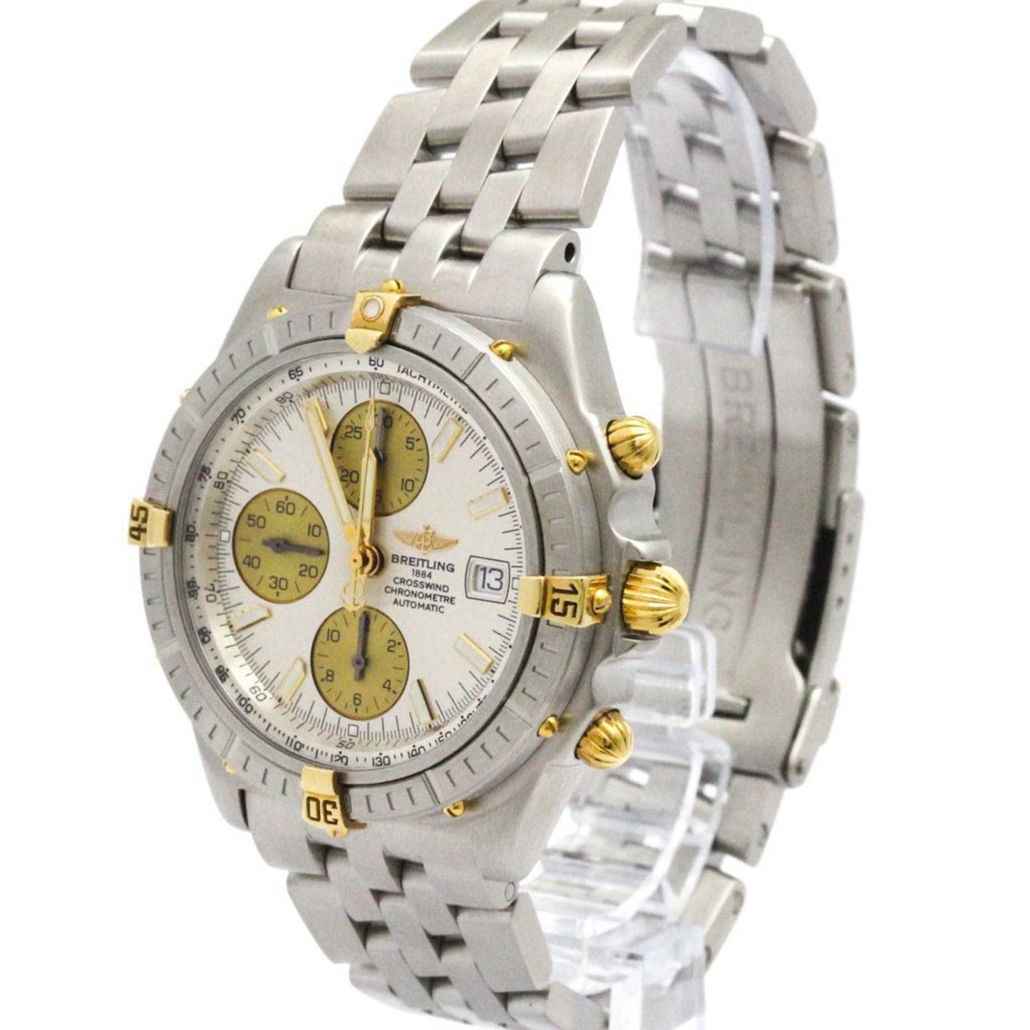 Breitling Crosswind 18K Gold Steel Automatic