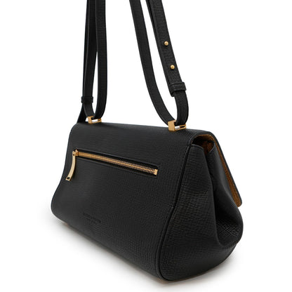 Bottega Veneta Angle Palmellato Leather Shoulder Bag 576143 Bottega Veneta Black