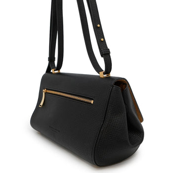 Bottega Veneta Angle Palmellato Leather Shoulder Bag 576143 Bottega Veneta Black