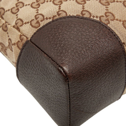 Gucci Gg Canvas Crossbody Shoulder Bag 114273 Brown