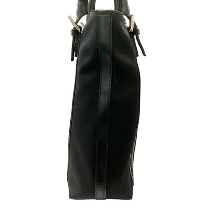 Gucci Tote Bag 73737 2123 Nylon Canvas Leather Black Shoulder