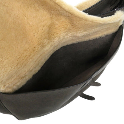 Christian Dior Dior Saddle Shearling 00 Bo 0292 Mouton Gray 1145 Shoulder Bag
