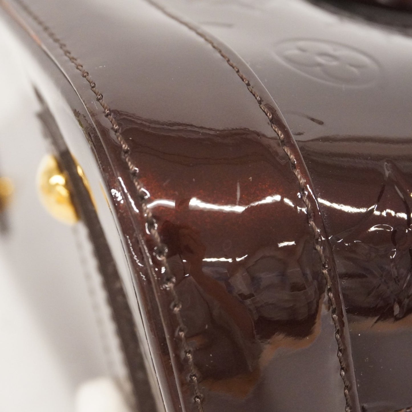 Louis Vuitton Vernis Alma Pm Handbag M91611 Amaranth