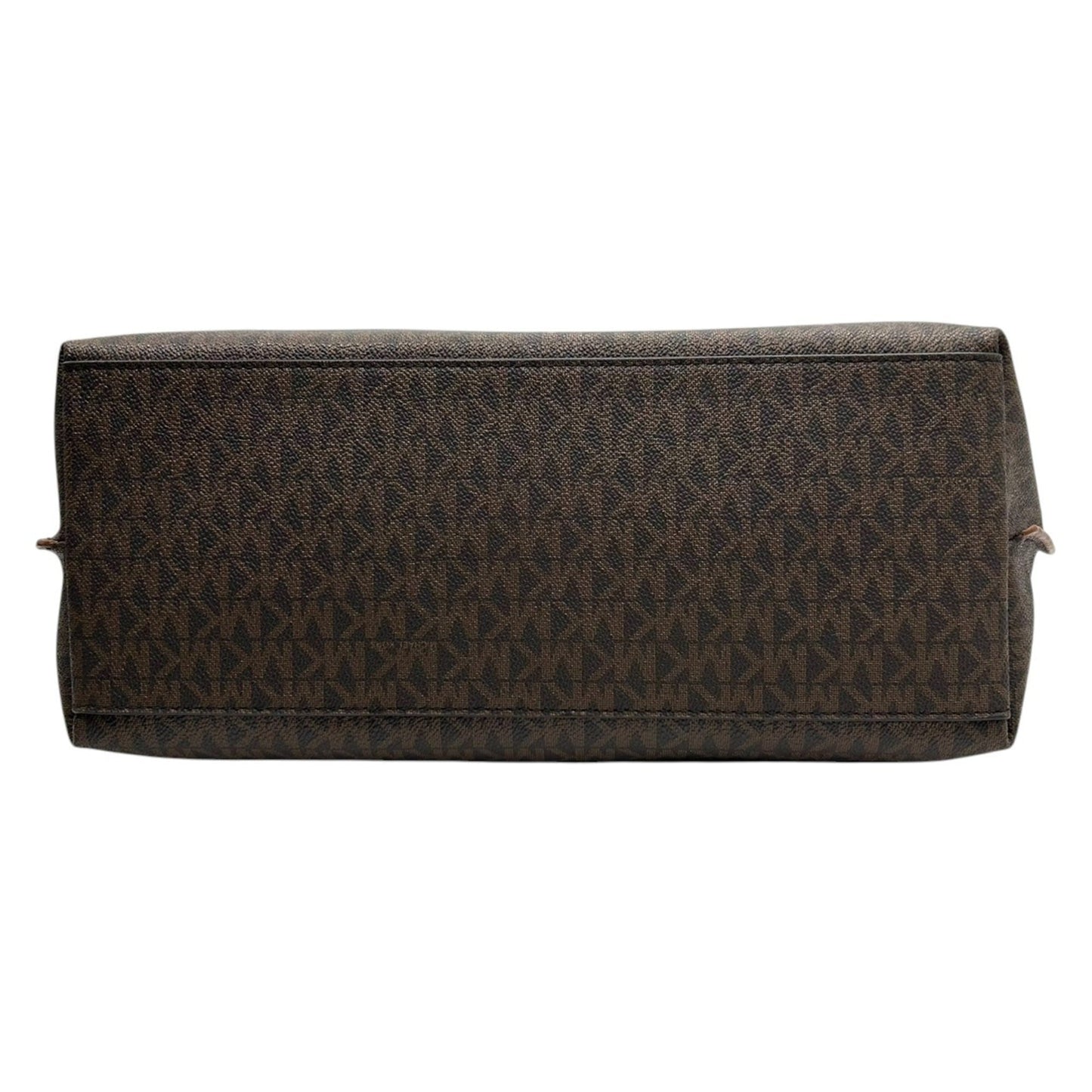 Michael Kors One-Shoulder Hobo Bag With Signature Mk Logo Charm In Brown Leather