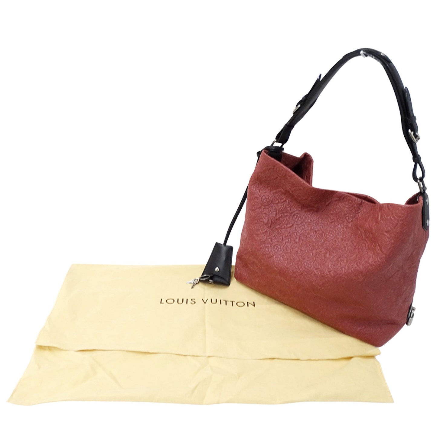Louis Vuitton Monogram Antia Hobo Pm Shoulder Bag In Framboise