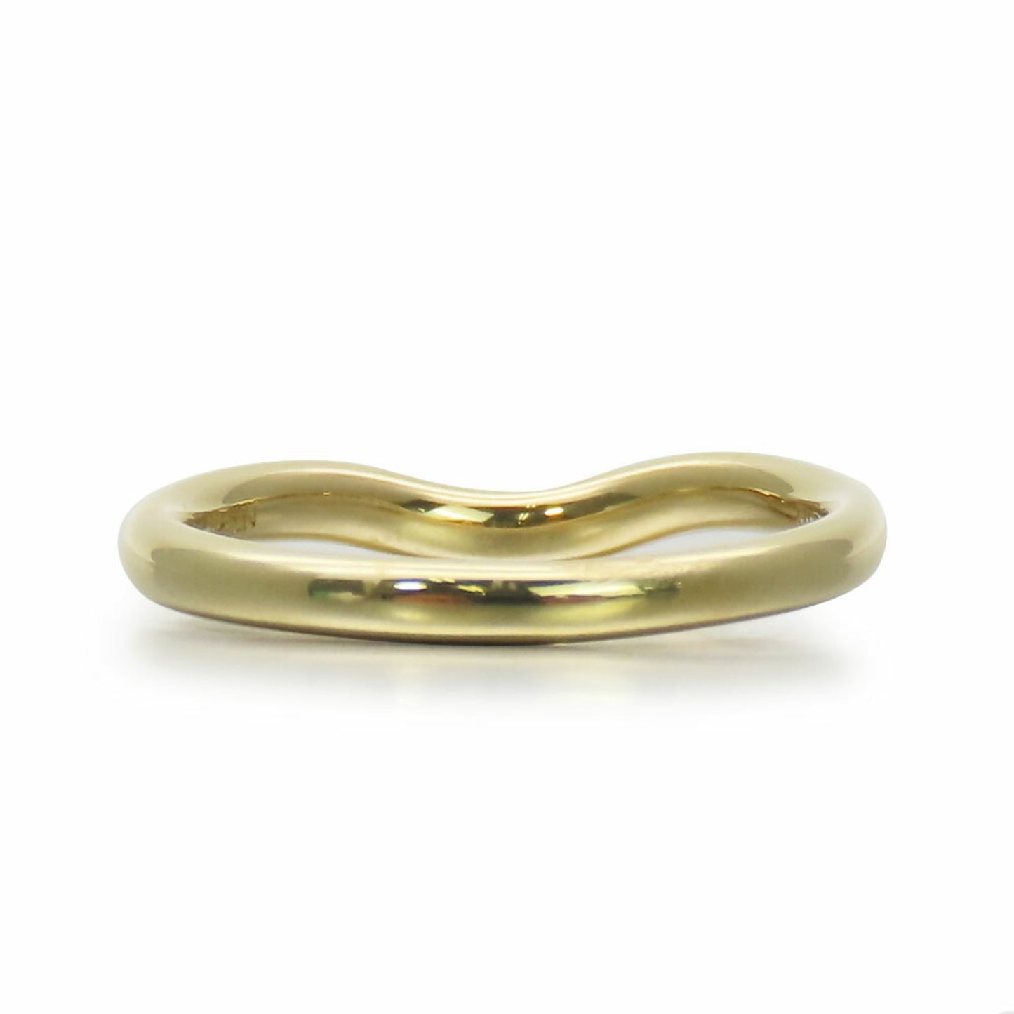Tiffany & Co. Rings Curved Band Ring K18Yg Approx. 2.1G Yellow Gold