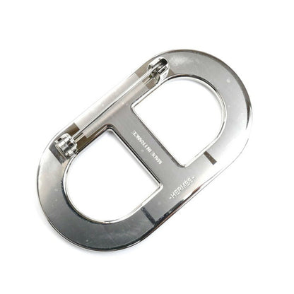 Hermes Hermes Epsom Leather Metal Chaine D'Ancre Brooch H500262Fk89