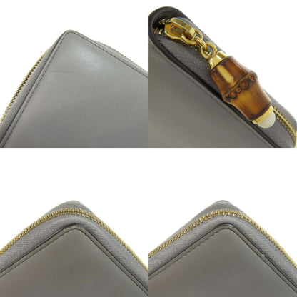 Gucci 453158 Bamboo Long Wallet Leather